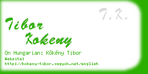 tibor kokeny business card